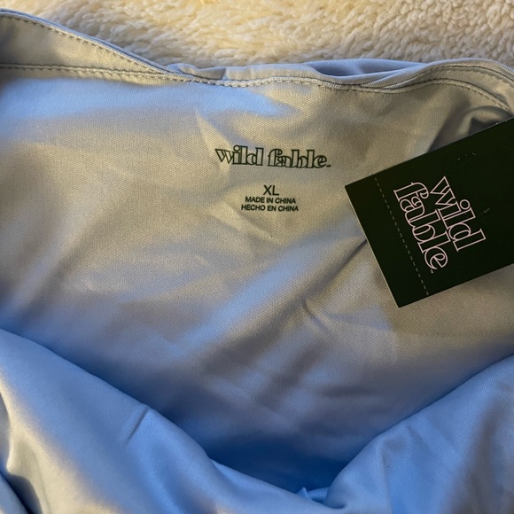 Wild Fable Light Blue Halter Ruffled Mini Dress - Picture 7 of 8